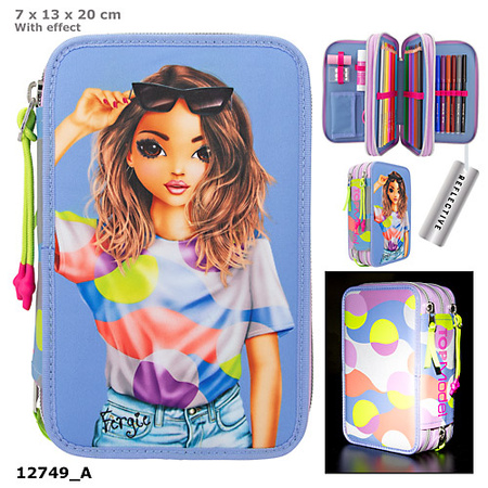 Piórnik potrójny z wyposażeniem TOP MODEL FLASH 12749A