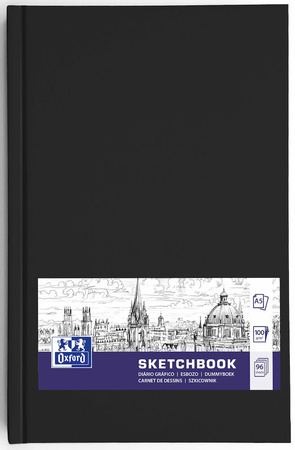 Szkicownik A5 96k Oxford sketchbook czarny 1 sztuka