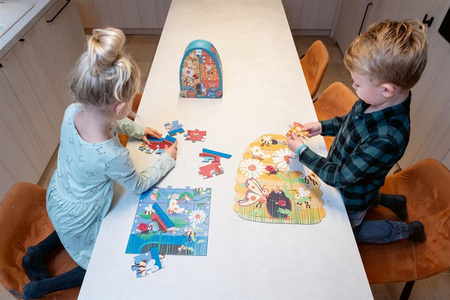 Puzzle Dwustronne XL Pszczoły i Ul 2x20 elementów Scratch