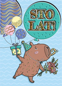 Karnet A5 Kapibara Akrobatka