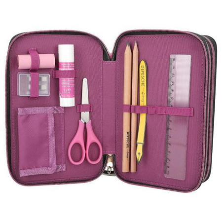 Piórnik potrójny z wyposażeniem Top Model Rebel Kitty 13017A