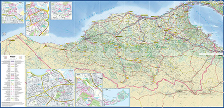 High Atlas Morocco trekking map 1:100 000 laminat 2024