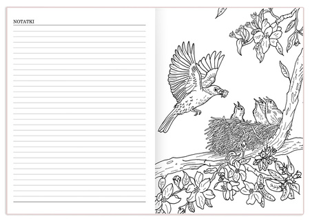 Planer 2026 miesięczny kolorowanka