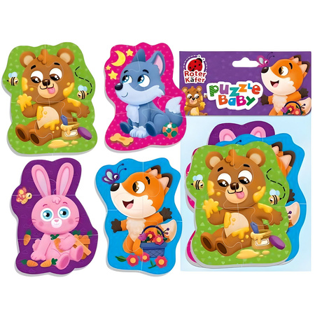 Puzzle piankowe Zwierzęta leśne RK6010-06