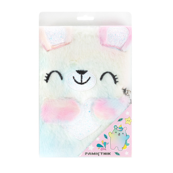 Pamiętnik pluszowy z kłódką Miś