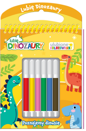 Poznajmy dinusie. Lubię Dinozaury. Ulubione kolorowanki