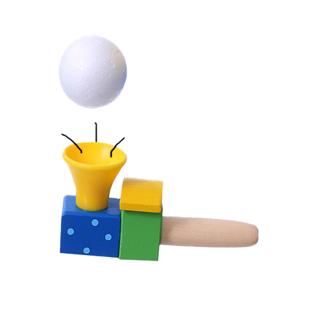 Dmuchawka drewniana lokomotywa mix. 1 szt.