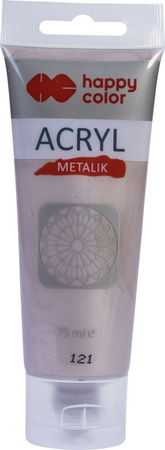 Farba akrylowa 75ml różowe złoto metalik Happy Color