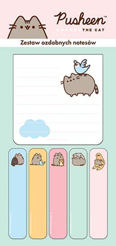 Zestaw 6 notesów samoprzylepnych ozdobnych Pusheen