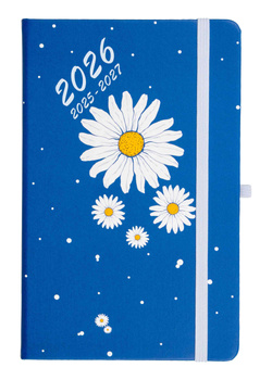 Kalendarz 2026 18 m-cy Hip hop A5 tygodniowy stokrotka granatowa