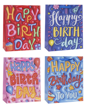 Torebki prezentowe TP-24072-A5  wzór party 12 sztuk