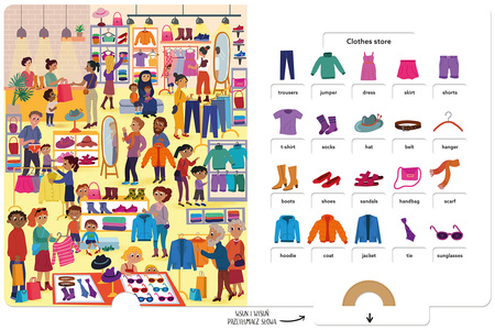 Na zakupach. Słowniczek polsko-angielski. Książka z wysuwankami