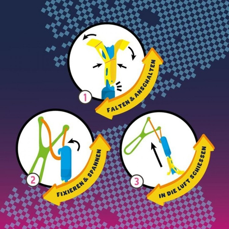 Proca sky-shooter świecąca 1 szt. mix