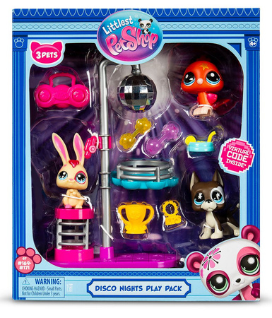 Littlest Pet Shop Disco z 3 figurkami seria 3 LPS00637