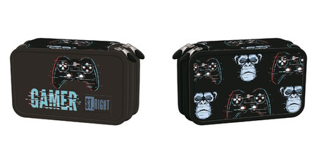 Piórnik 2-komorowy z wyposażeniem Blue Gamer