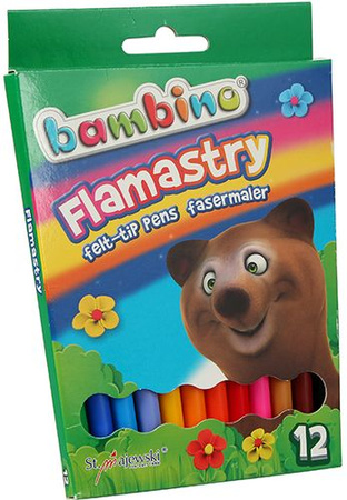 Flamastry bambino 12 kolorów