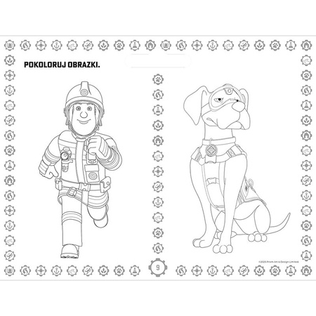 Strażak Sam. Giga notes z naklejkami