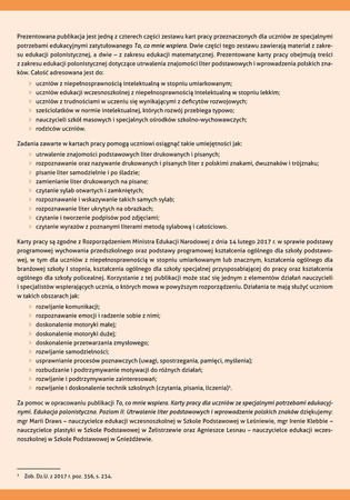 To co mnie wspiera Edukacja polonistyczna Poziom II