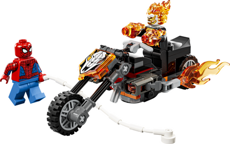 Lego Super Heroes Spider-Man kontra Ghost Rider na motocyklu 76335
