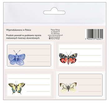 Naklejki na zeszyty Motyle