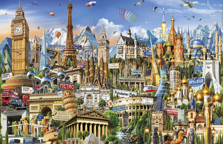 Puzzle 1000 Symbole Europy miniatura 113441