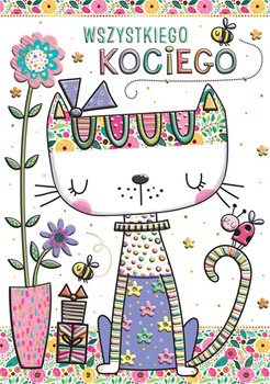 Karnet A5 Kot Wiosna