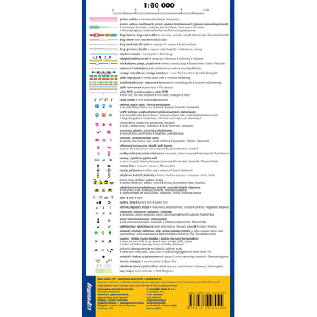 Sudety Wschodnie mapa turystyczna 1:60 000 laminat 2024