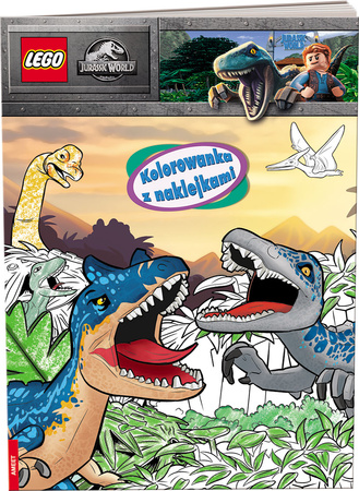 Lego jurassic world Kolorowanka z naklejkami NA-6204