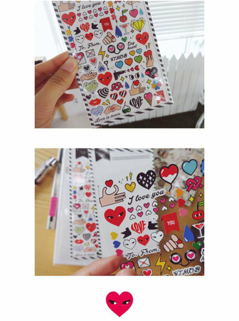 Naklejki ozdobne Zalotne Serca