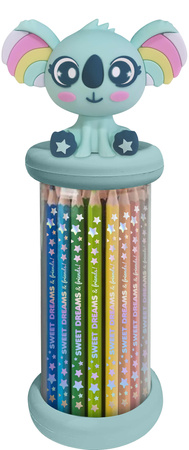 Zestaw 12 kredek Sweet Dreams z toperem 1 szt. mix kolorów KL11631