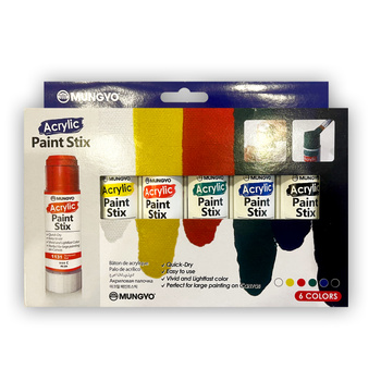 Farby akrylowe w sztyfcie MUNGYO 6 kolorów