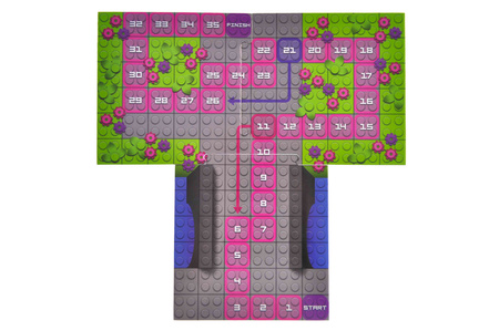 Klocki konstrukcyjne Block&Steps Zamek księżniczki +Gra planszowa 3w1