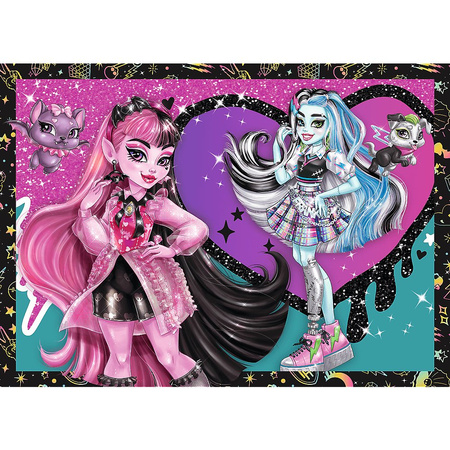 Puzzle 4w1 Elektryzujący dzień Monster High 34655