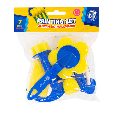 Zestaw gąbek i wałków do malowania Astra 7 elementowy
