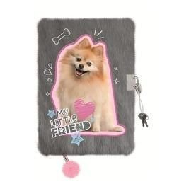 Pamiętnik A5 Włochacz z kłódką Sweet Pomeranian