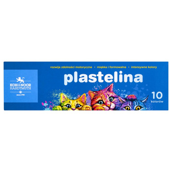 Plastelina Kotki 200g. 10 kolorów