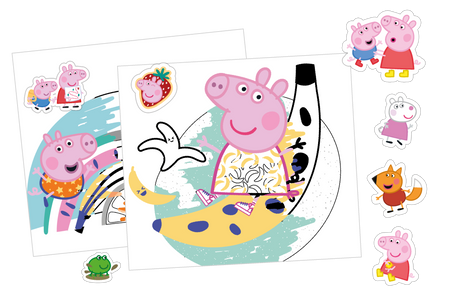 Kolorowe zabawy z przyjaciółmi. Świnka Peppa. Czas na kolor