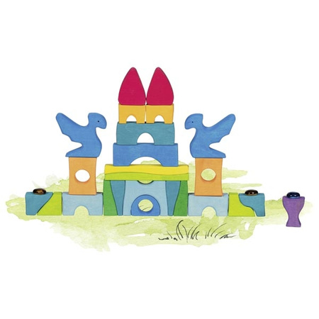 Zamek układanka z lśniącymi kamieniami Goki