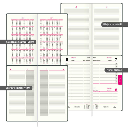 Organizer 2026 B5 dzienny 1szt.mix