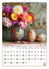 Kalendarz 2026 ścienny Piękne bukiety A2 V6