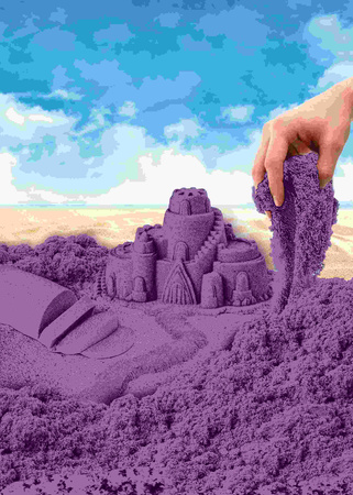 Piasek kinetyczny Kinetic Sand Fioletowy 900g