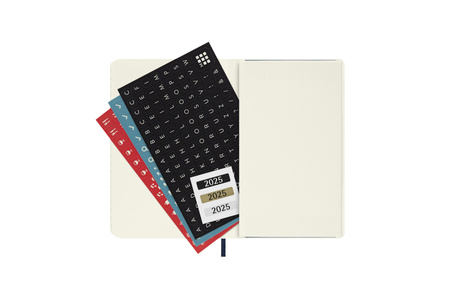 Kalendarz 2025 12M Moleskine P dzienny Sapphire Blue 9x14