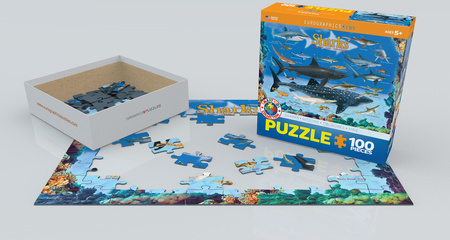 Puzzle 100 Smartkids Sharks 6100-0079