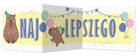 Karnet B6 składany Kapibara