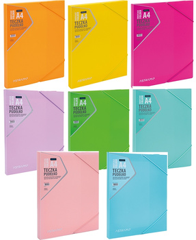 Teczka z gumką PP Neon Line 1szt.mix