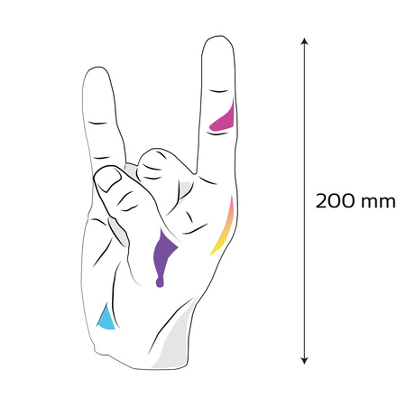 Kolorowanka 3D Hand RCK