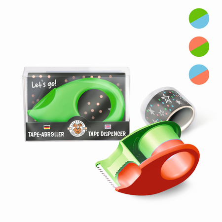 Dyspenser z przezroczystą taśmą klejącą 1szt.mix