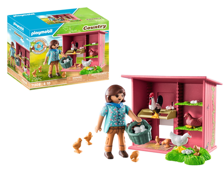 Playmobil Kury z pisklętami 71308