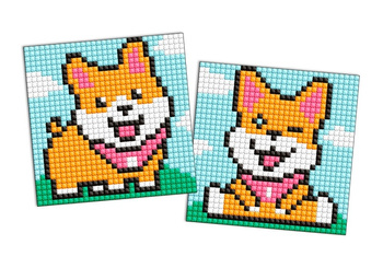 Diamentowa mozaika na magnesie IDEYKA 9x9 cm kids Zabawne Psy
