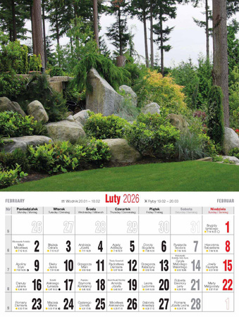 Kalendarz 2026 Krajobrazy Polski KSM-1